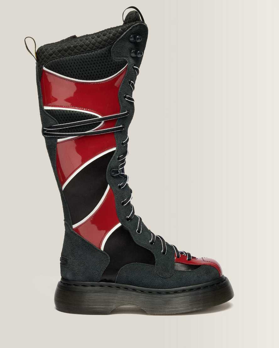 Dr. Martens Buzz Boxer Mixed Material Stiefel in Schwarz, Größe: 38