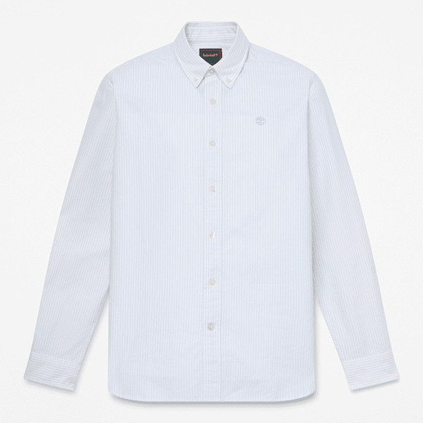 Timberland - Camicia Oxford Lake Warner a Righe da Uomo in blu, Uomo, blu, Taglia: XXL