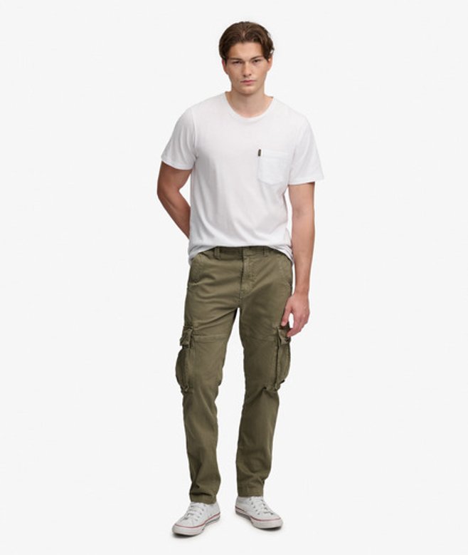 Superdry Herren Core Cargo Hose Khaki - Größe: 32/34