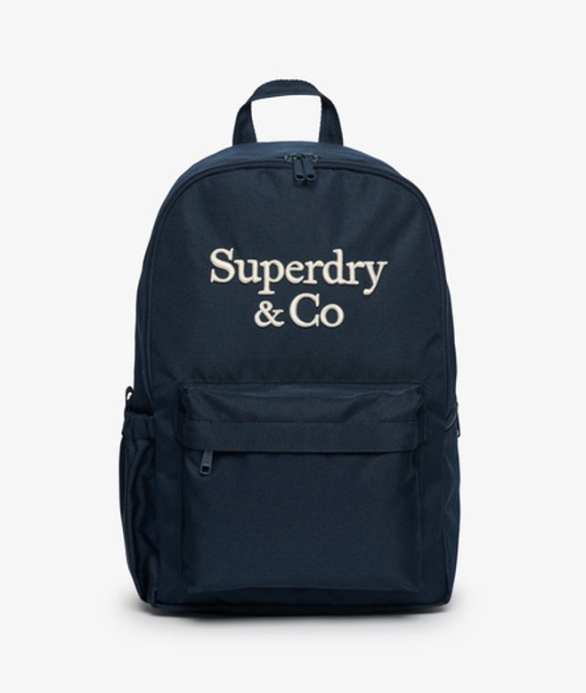 Superdry Damen Company Logo Rucksack Navy - Größe: 1Größe