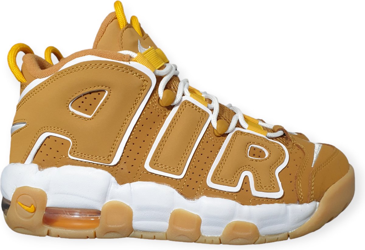 Nike Air More Uptempo GS Wheat Kinder-Sneaker Braun Pollen Gummi-Hellbraun DQ4713-700 38