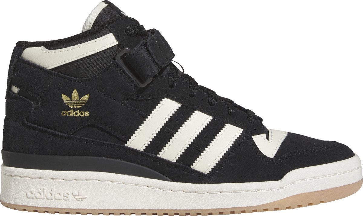 adidas Forum Mid Schwarz Creme Gummi Unisex Sneaker Core-Black Cream-White FZ6252 44⅔