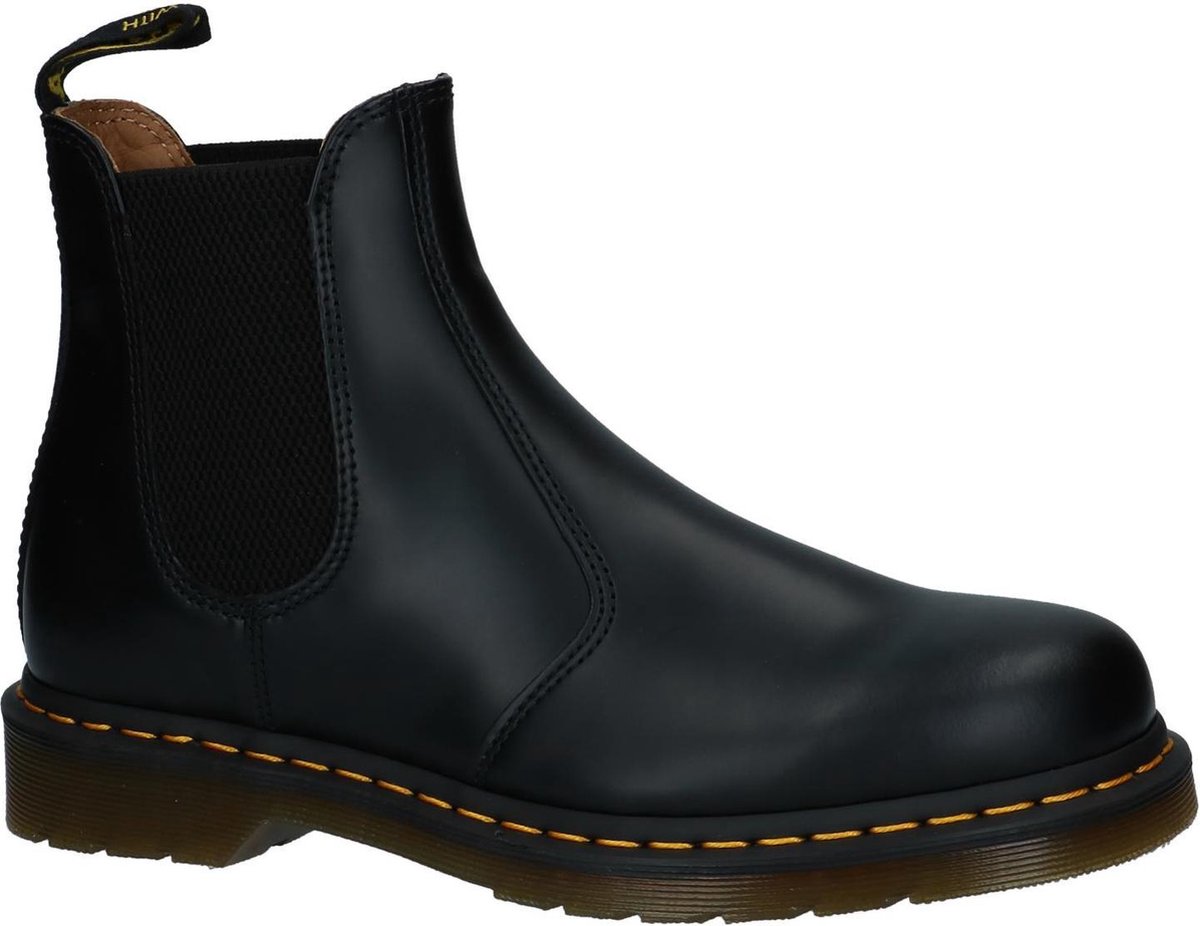 DR. Martens 2976 Yellow Stitch Glattleder Chelsea Boot Schwarz Unisex Sneaker 22227001 42