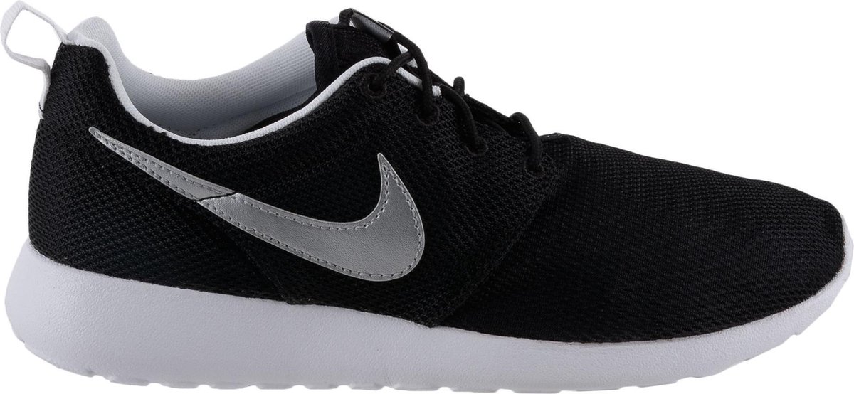 Nike Roshe Run GS Kinder Sneaker Schwarz Metallic-Silber-Weiß 599728-007 38.5