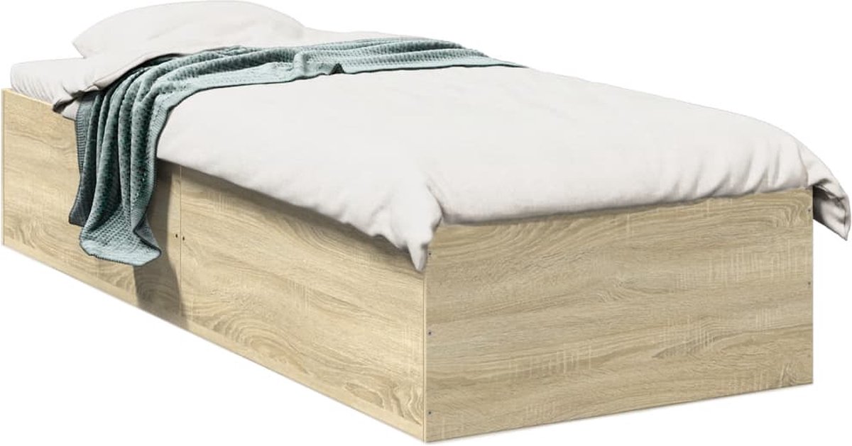 Vidaxl Bett Ohne Matratze, Sonoma-Eiche, 75X190 Cm