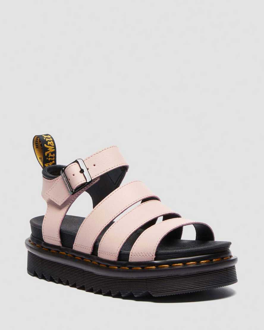 Dr. Martens Blaire Athena Leder Riemensandalen in Rosa, Größe: 42