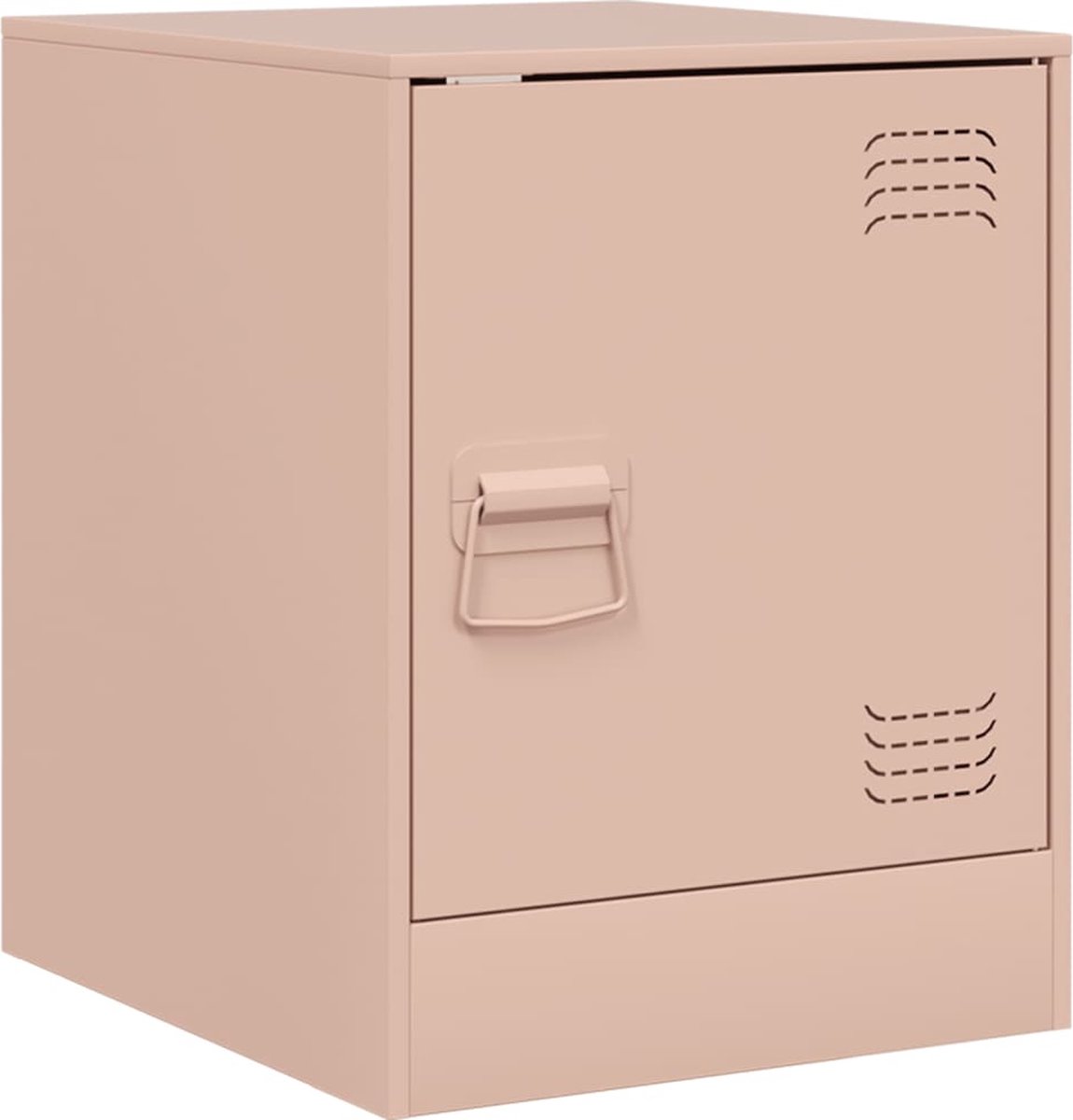 Vidaxl Nachttisch, Rosa, 34,5X39X44 Cm, Stahl