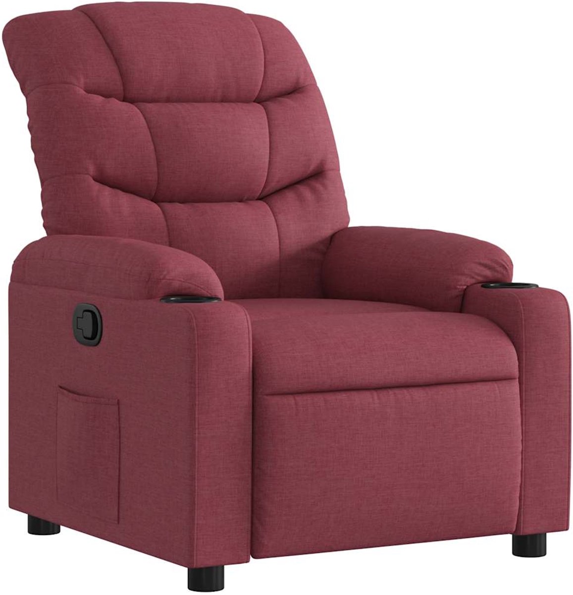 Vidaxl Schlafsofa, Weinrot, Stoffbezogen