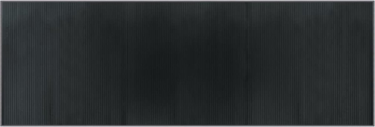 Vidaxl Rechteckiger Teppich, Grau, 100x300 cm, Bambus