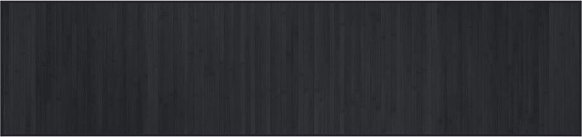 Vidaxl Rechteckiger Teppich, Schwarz, 70X300 Cm, Bambus