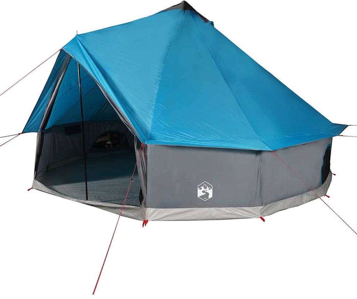 Vidaxl Familien-Tipi-Zelt, 12 Personen, Blau, Wasserdicht