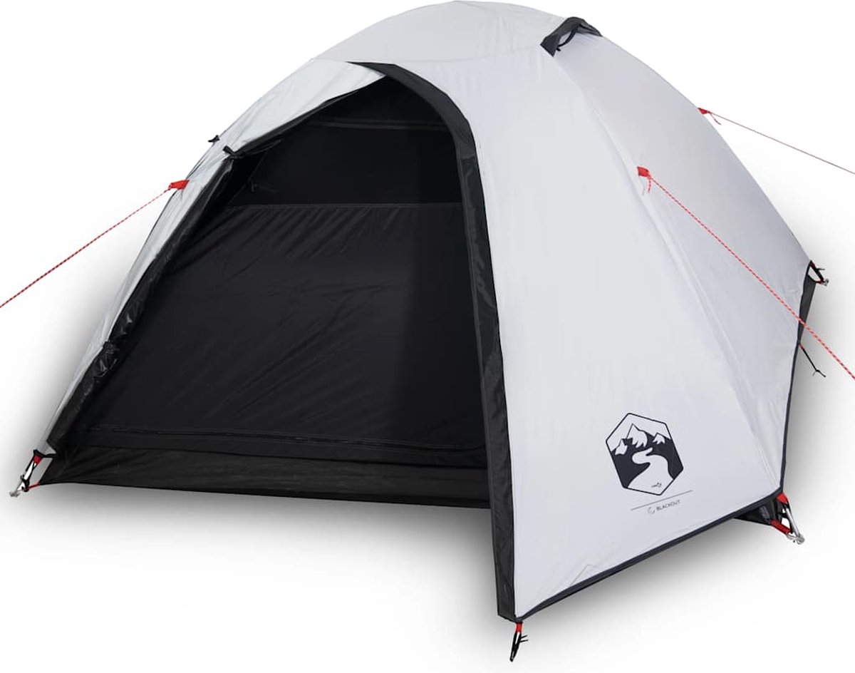 Vidaxl Campingzelt, 4-Personen, Weiß, Dunkel, Wasserdicht