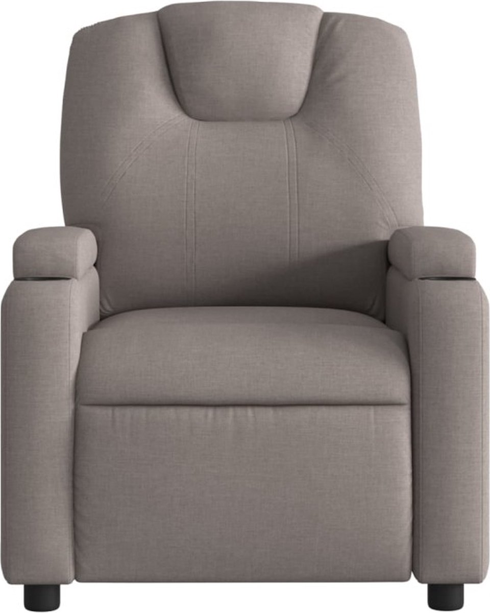 Vidaxl Ausklappbarer Massagesessel, Taupe, Stoffbezogen