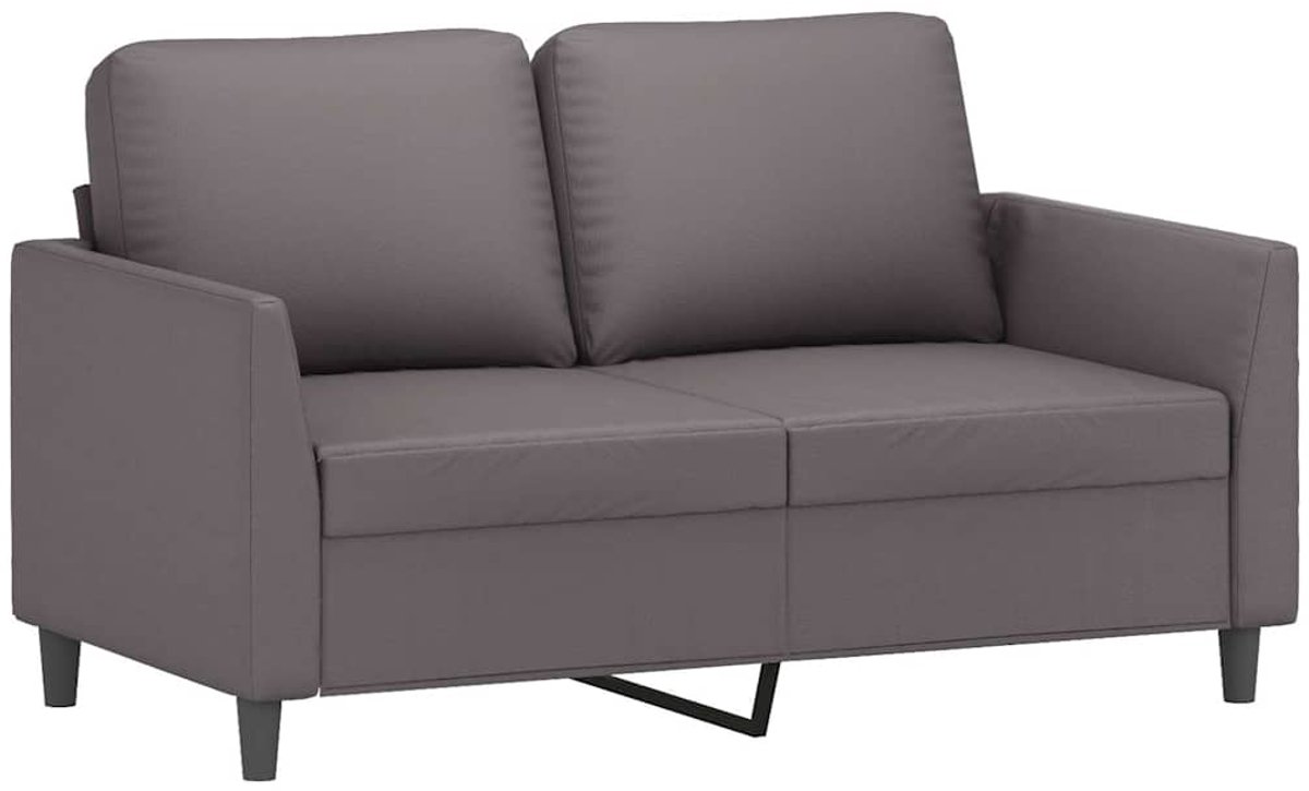 Vidaxl 2-Sitzer Sofa, Grau, 120 cm, Kunstleder