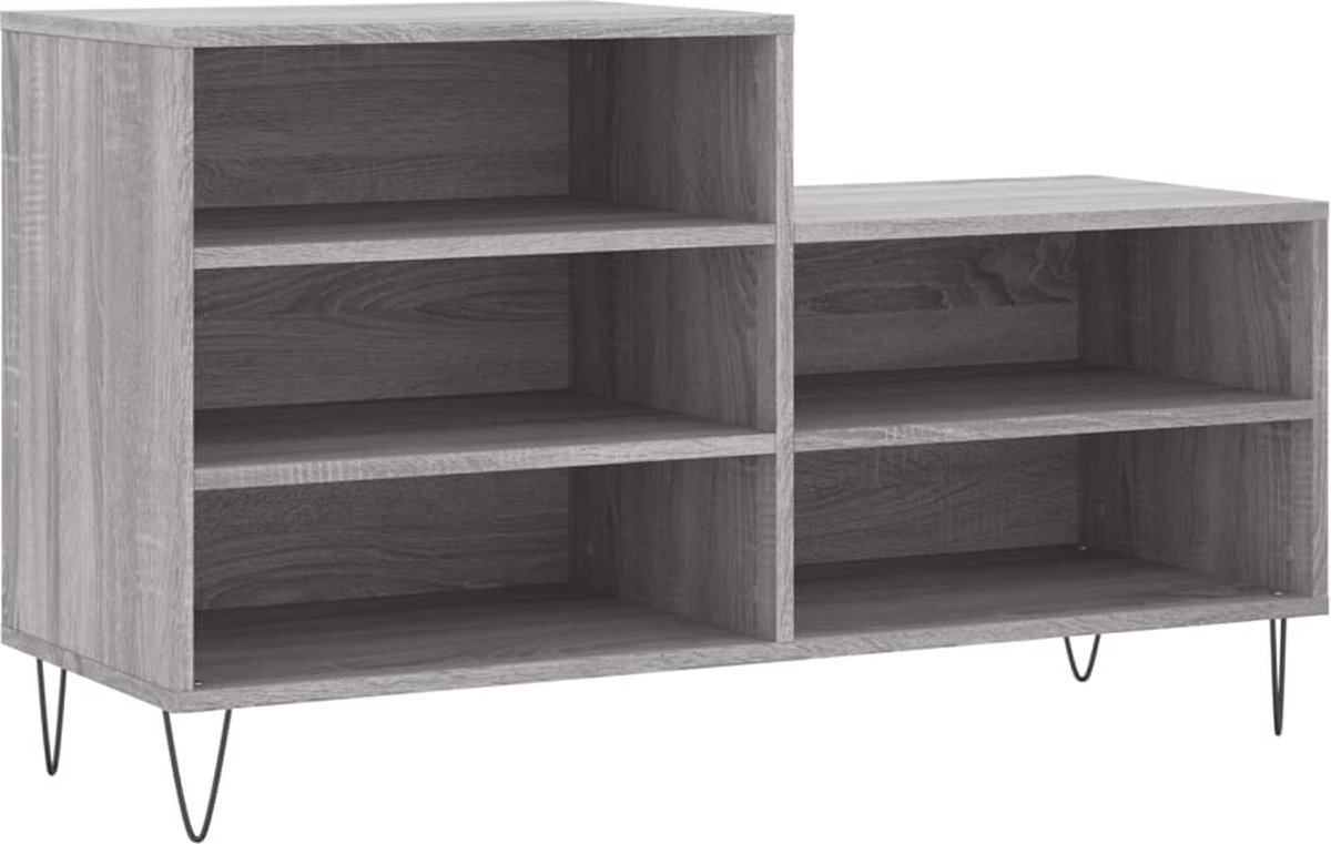 Vidaxl Schuhschrank, Sonoma-Eiche Grau, 102X36X60 Cm