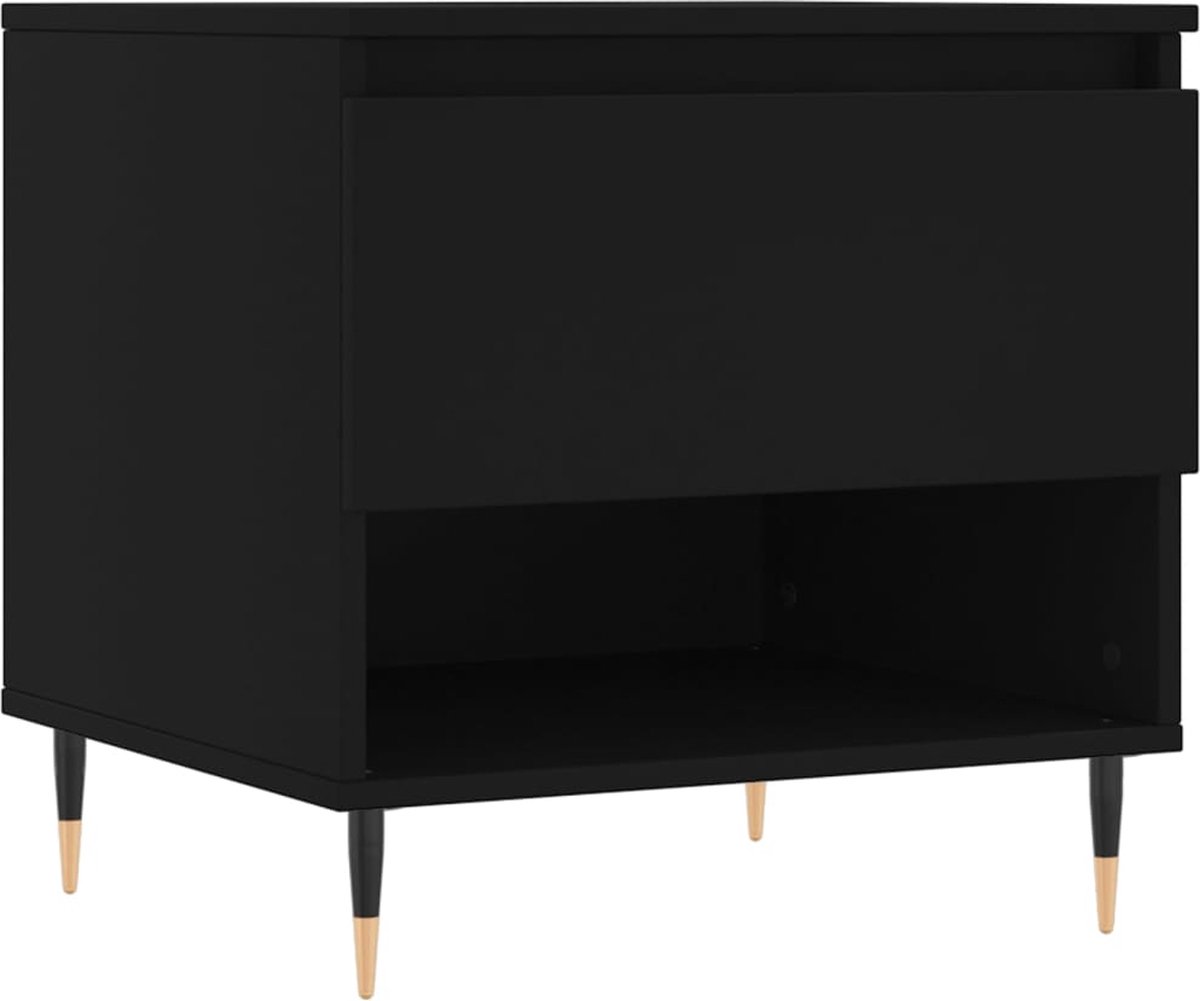 Vidaxl Couchtisch, Schwarz, 50X46X50 Cm, Holzwerkstoff