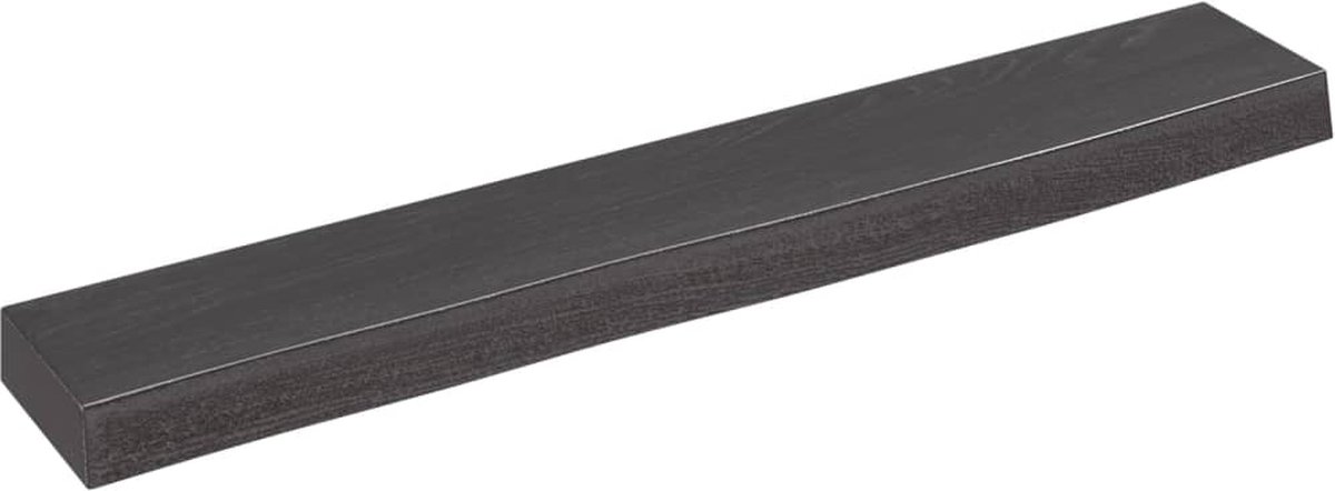 Vidaxl Regal, Dunkelbraun, 60X10X4 Cm, Aus Massiver Eiche Gefertigt
