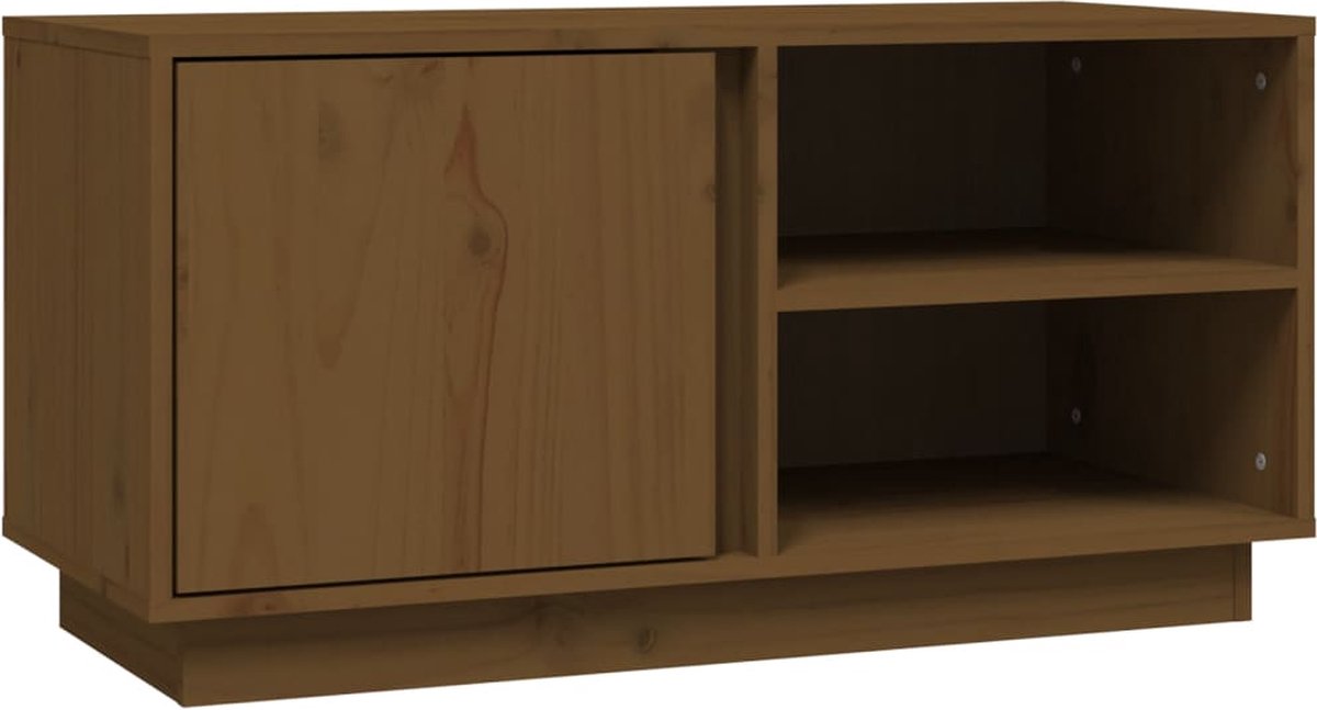 Vidaxl TV-Schrank, Honigbraun, 80x35x40,5 cm, Massives Kiefernholz