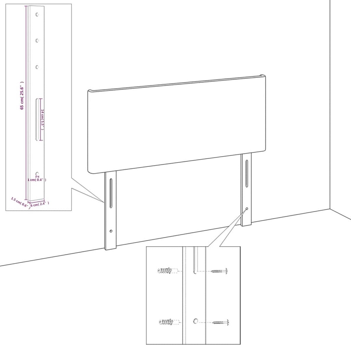 Vidaxl Bettgestell Ohne Matratze, Schwarz, 180X200 Cm, Stoffbezogen