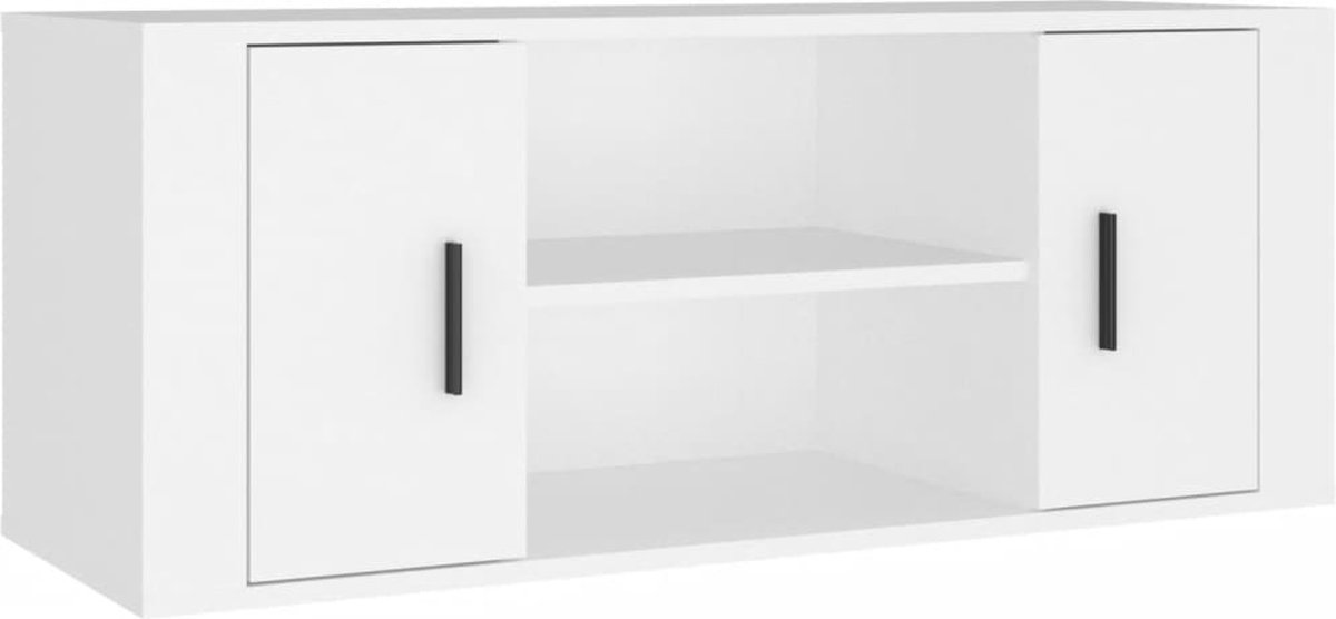 Vidaxl TV-Schrank, Weiß, 100x35x40 cm, Holzwerkstoff