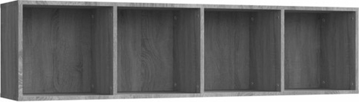 Vidaxl Bücherregal/TV-Schrank, Sonoma-Eiche Grau, 143X30X36 Cm