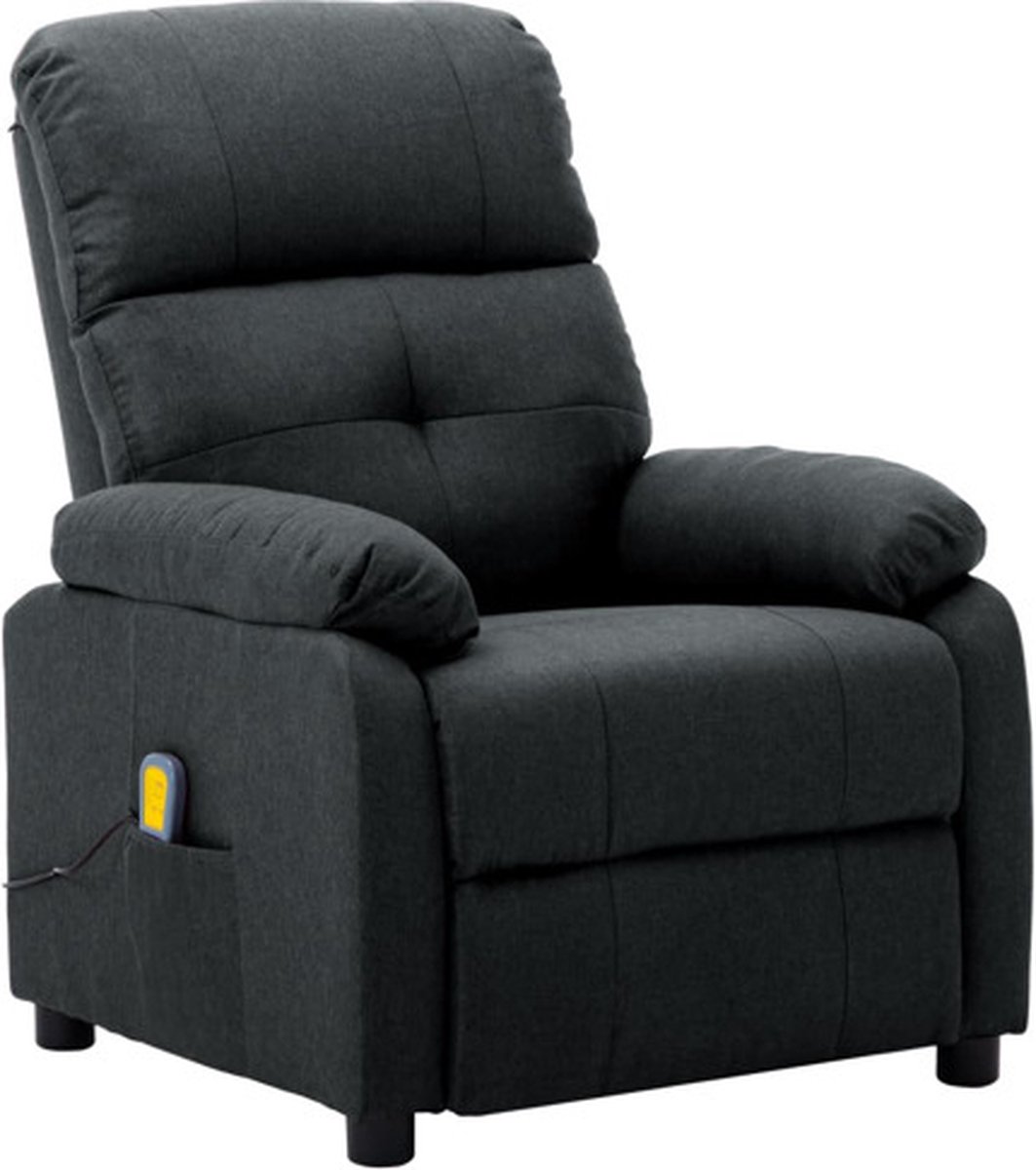 Vidaxl Massagesessel, Dunkelgrau, Stoff