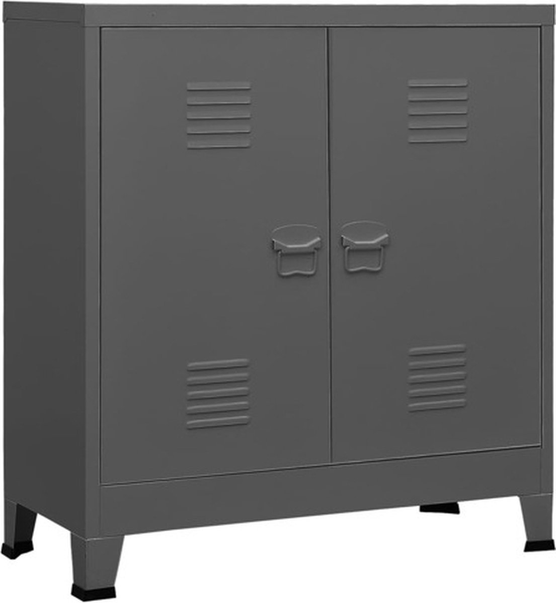Vidaxl Industrieller Schrank, Anthrazit, 90X40X100 Cm, Stahl