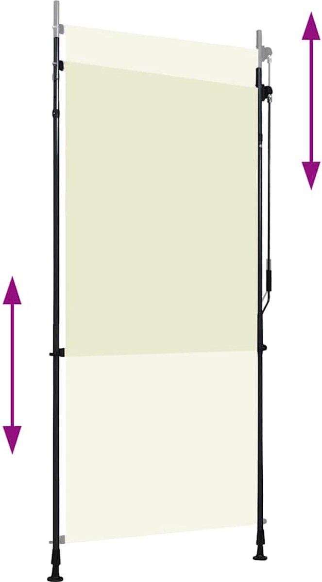 Vidaxl Außenrollo, 100x270 cm, Cremefarben