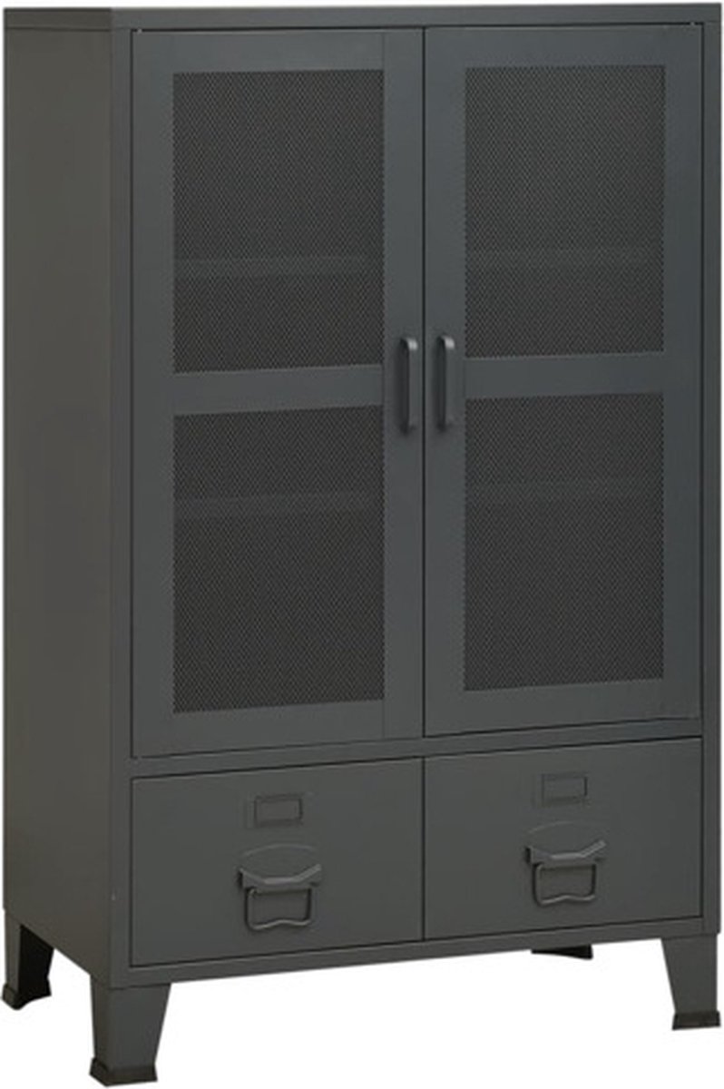 Vidaxl Schrank im Industriestil, Anthrazit, 70X40X115 Cm, Metall
