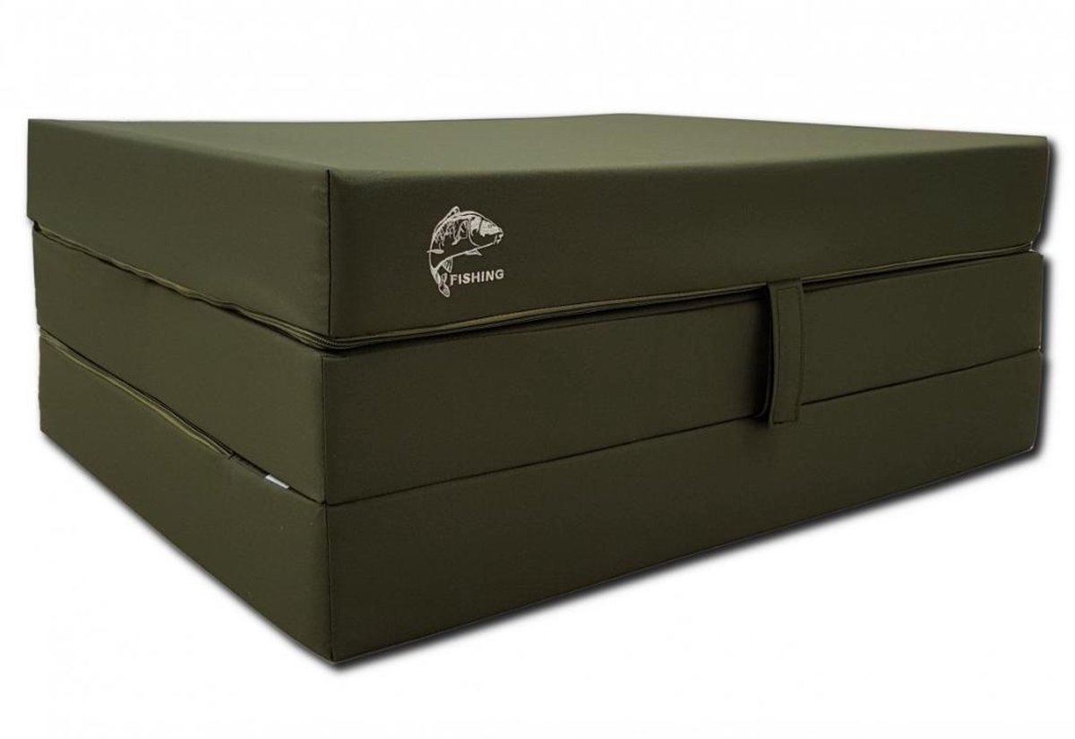 Faltmatratze - Camping - 80 x 200 cm - Dunkelgrün - Antiallergisch - 1 Person grün