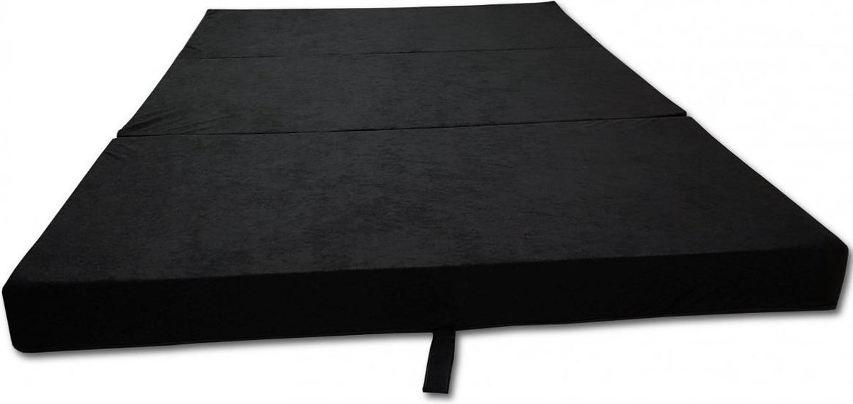 Klappmatratze - Camping - 80 x 200 x 10 cm - Schwarz - Mittlerer Komfort - 1 Person schwarz
