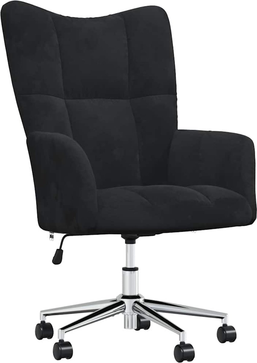 Vidaxl Sessel, Schwarz, Mit Samt bezogen