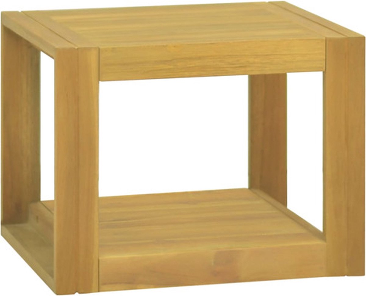 Vidaxl Badezimmer-Wandregal, 45x45x35 cm, Massives Teakholz