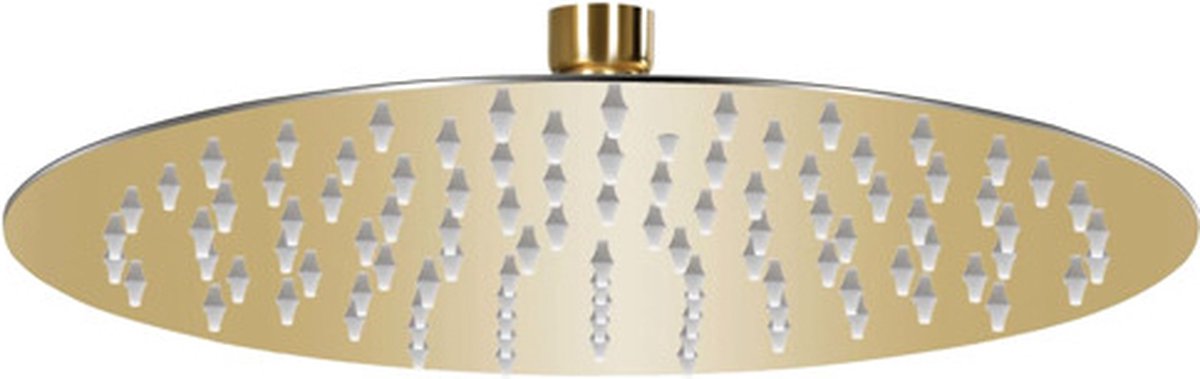 Vidaxl Duschkopf aus Edelstahl, 25 cm, rund, goldfarben