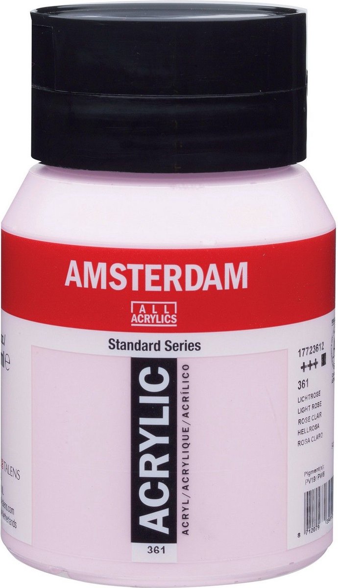 Acrylfarbe – Hellrosa – 361 – Amsterdam – 500-ml-Tiegel