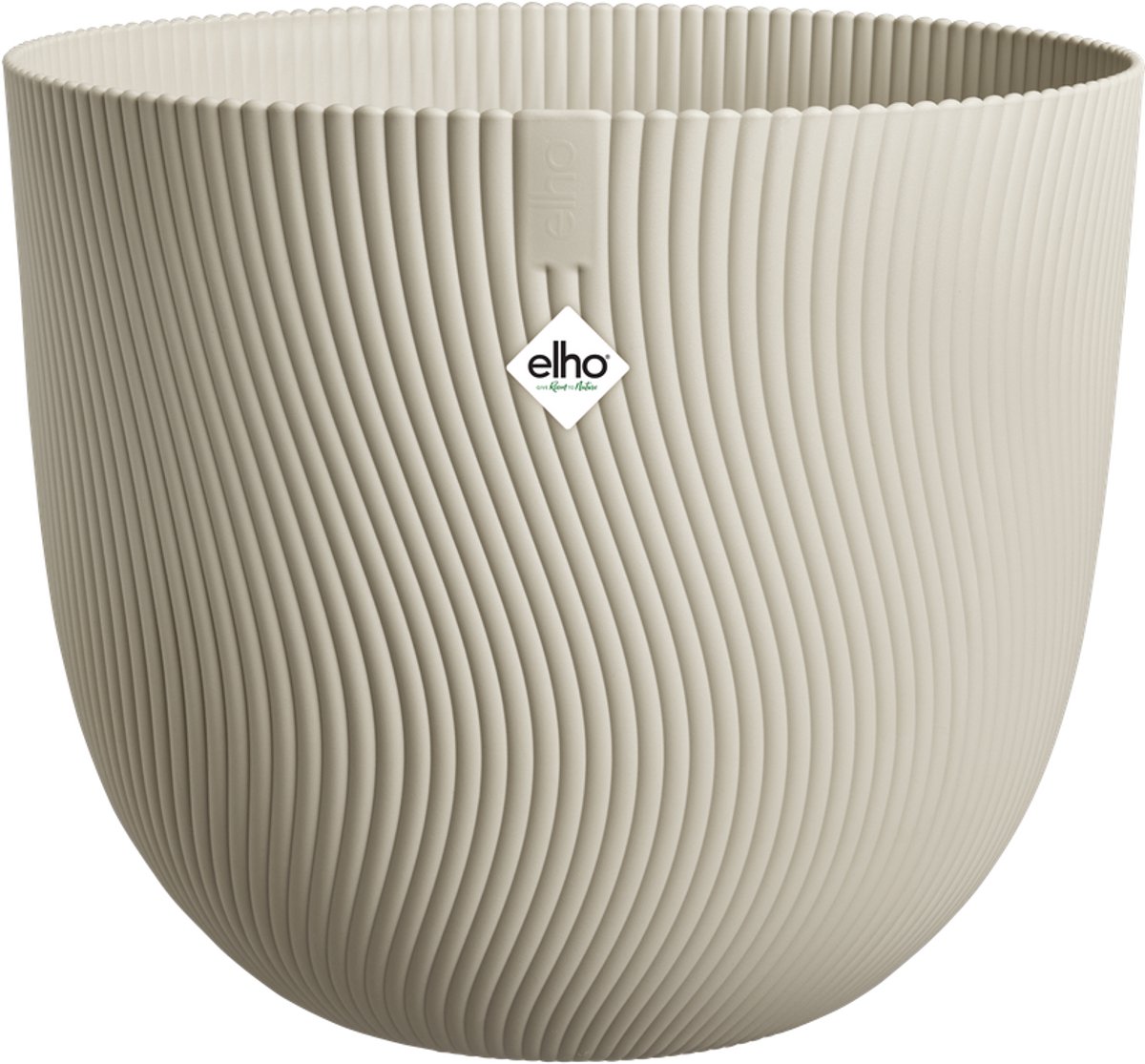 Runder Blumentopf - ELHO - Sereh Rond 60 - 110 L - Ø 59 x H 51 cm - Beige - Innen/Außen