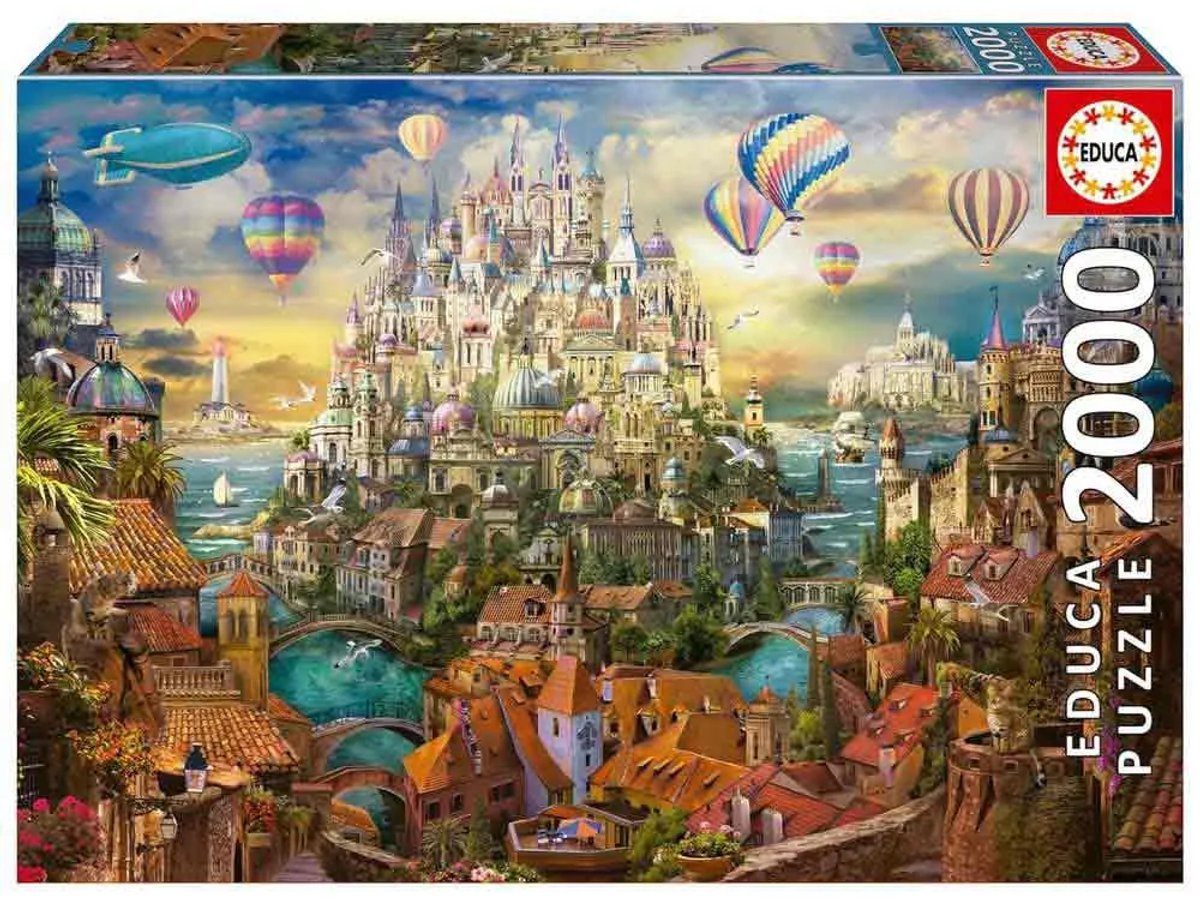 Puzzle 2000 Teile : Stadt der Träume