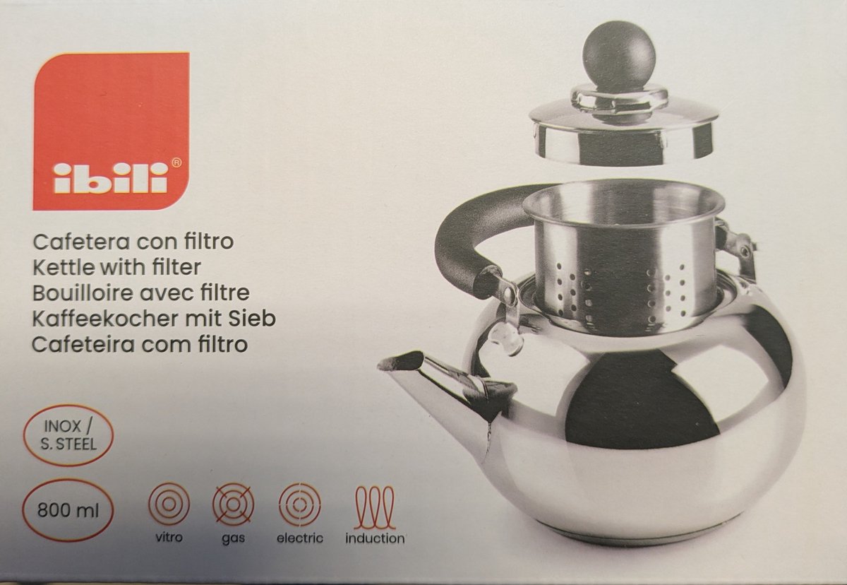 Théière - IBILI - Prisma - Inox - Integrierter Filter - 0,9 L