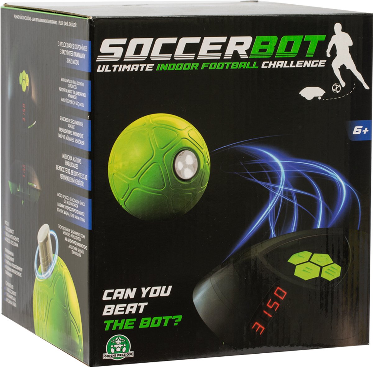 Fußball-Trainingsroboter - GIOCHI PREZIOSI - Smart Ball Soccer Bot - Einzel- oder Mehrspieler - Ab 6 Jahren - MR100