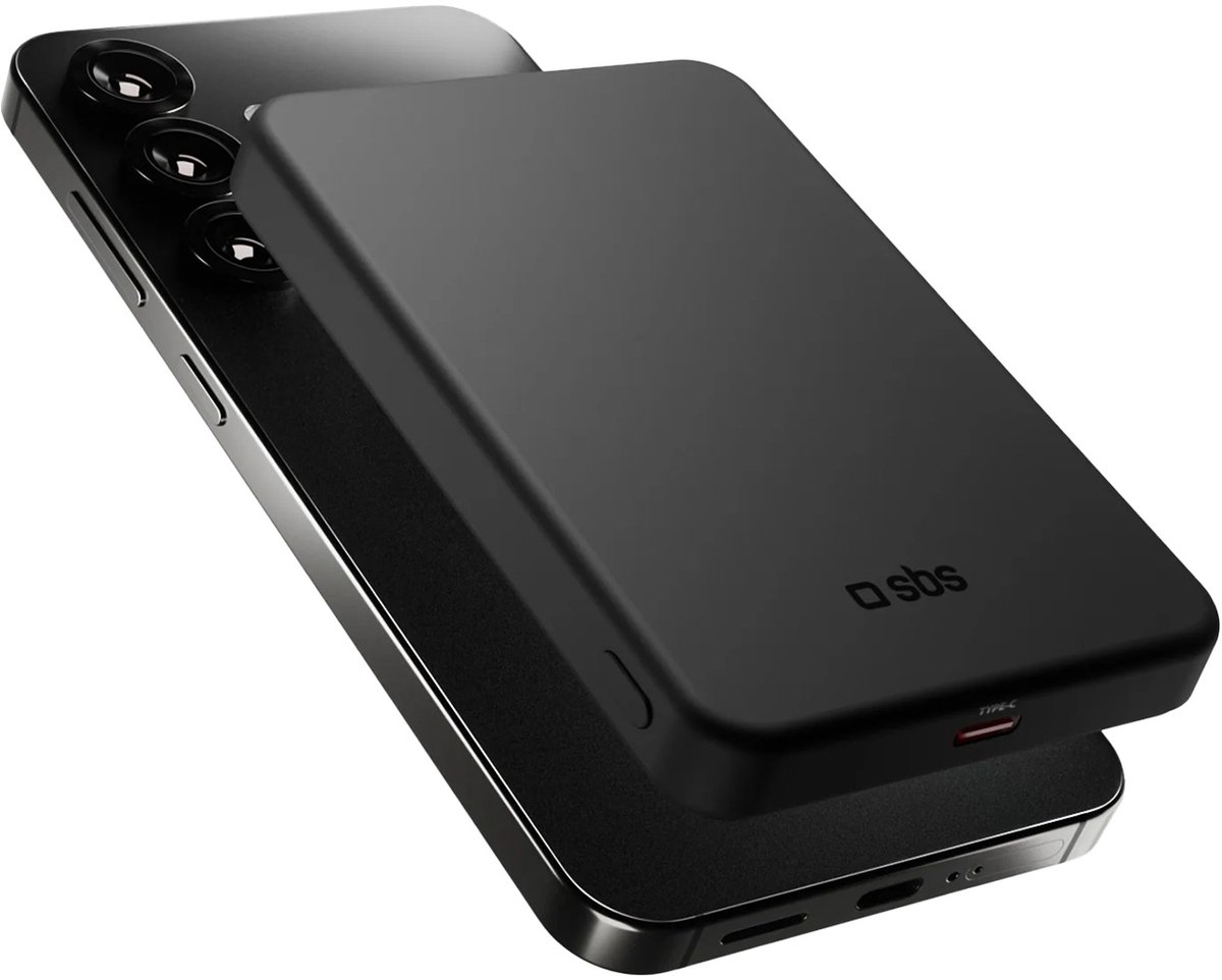 Kabellose Powerbank Mag Power Qi2 5000 mAh MagSafe USB-C PD 20W - schwarz