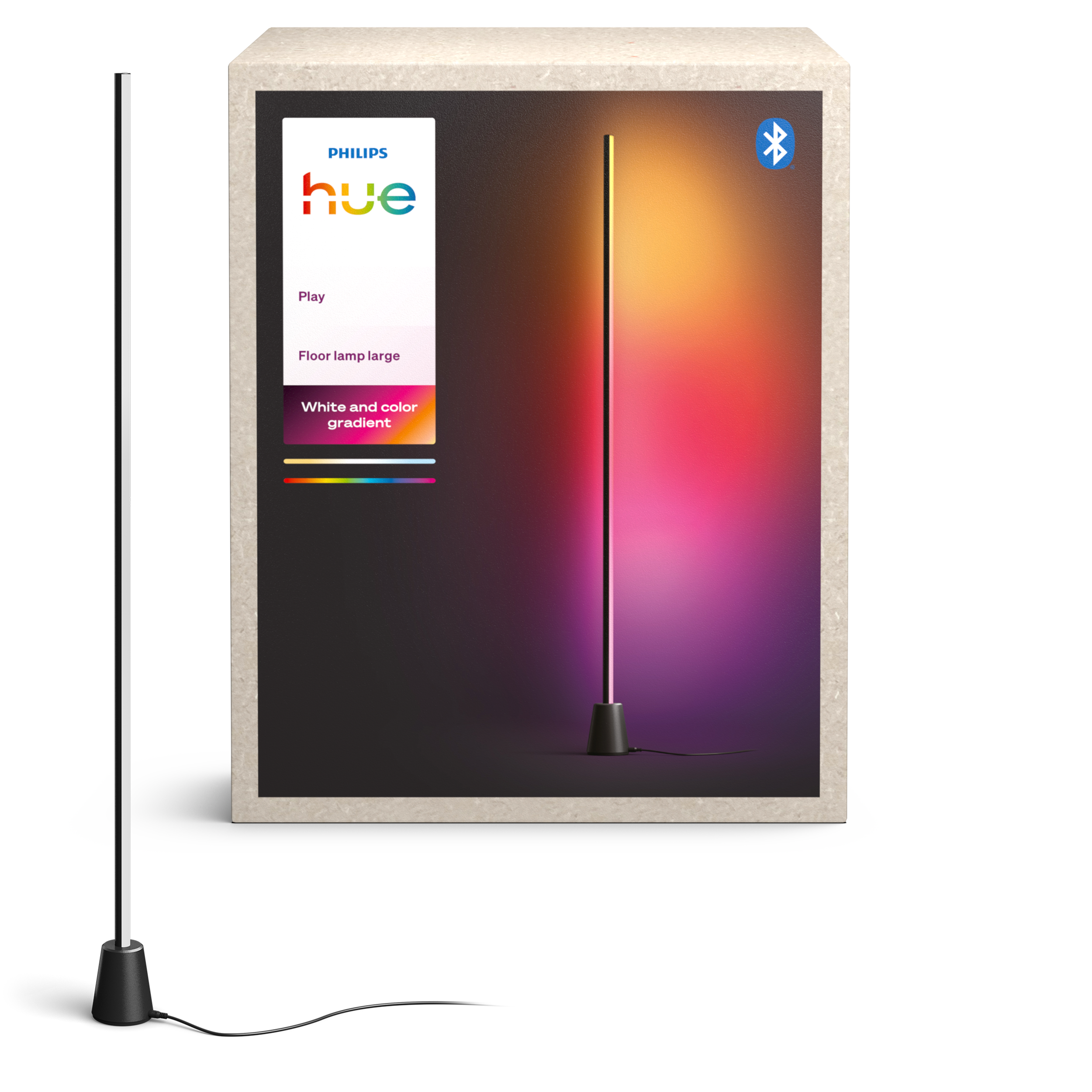 Signify Philips Hue Gradient Play Floor Large Stehleuchte schw.