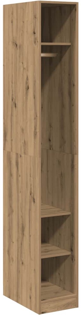 Vidaxl Kleiderschrank, Farbe Artisan-Eiche, 30X50X200 Cm, Material Holzwerkstoff