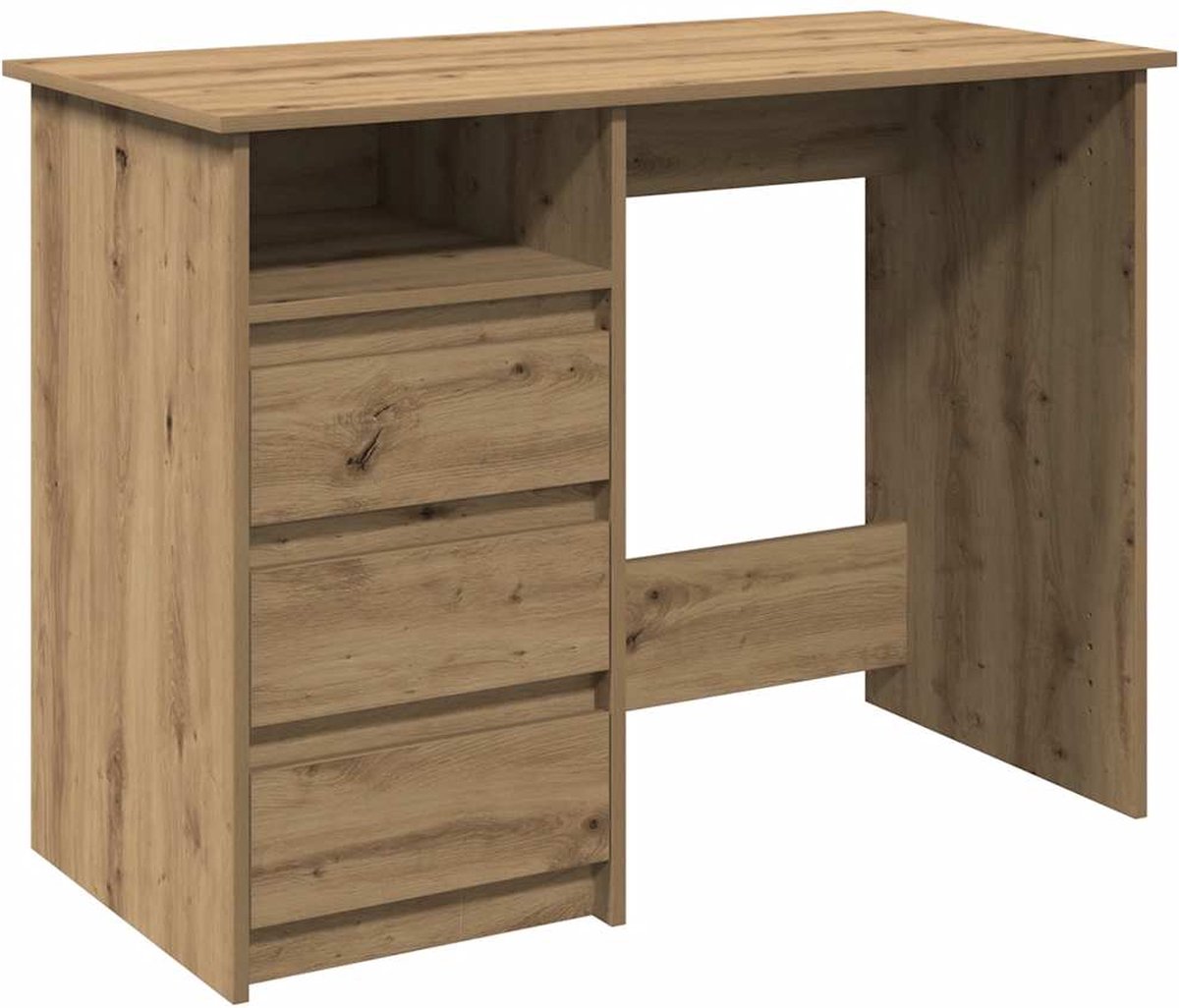 Vidaxl Schreibtisch Artisan Eiche 102X50X75 Cm Verleimtes Holz