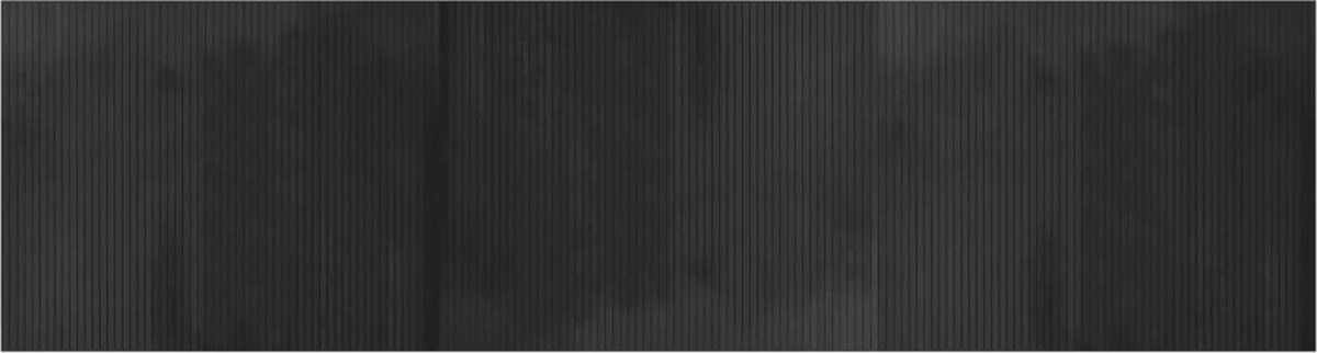 Vidaxl Rechteckiger Teppich, Grau, 80X300 Cm, Bambus