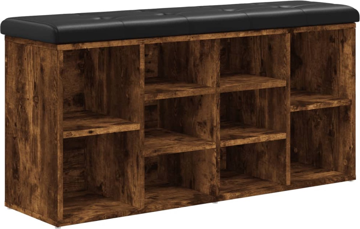 Vidaxl Schuhbank, Geräucherte Eiche, 102X32X50 Cm