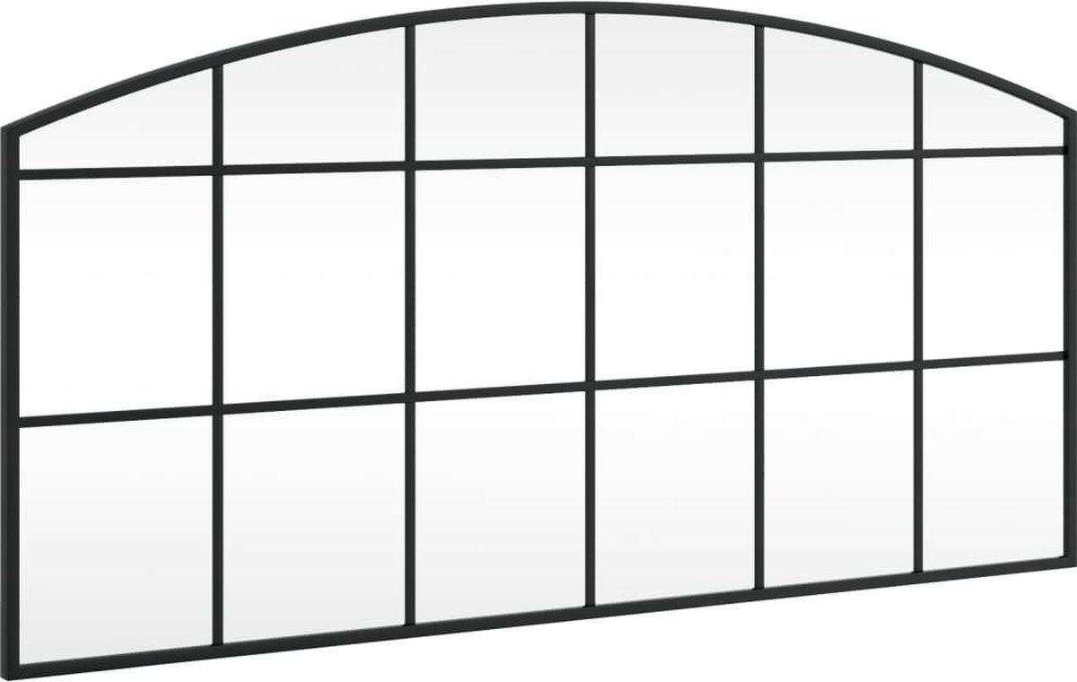 Vidaxl Wandleuchter, Schwarz, 100X50 Cm, Mit Bogenabschluss, Eisen