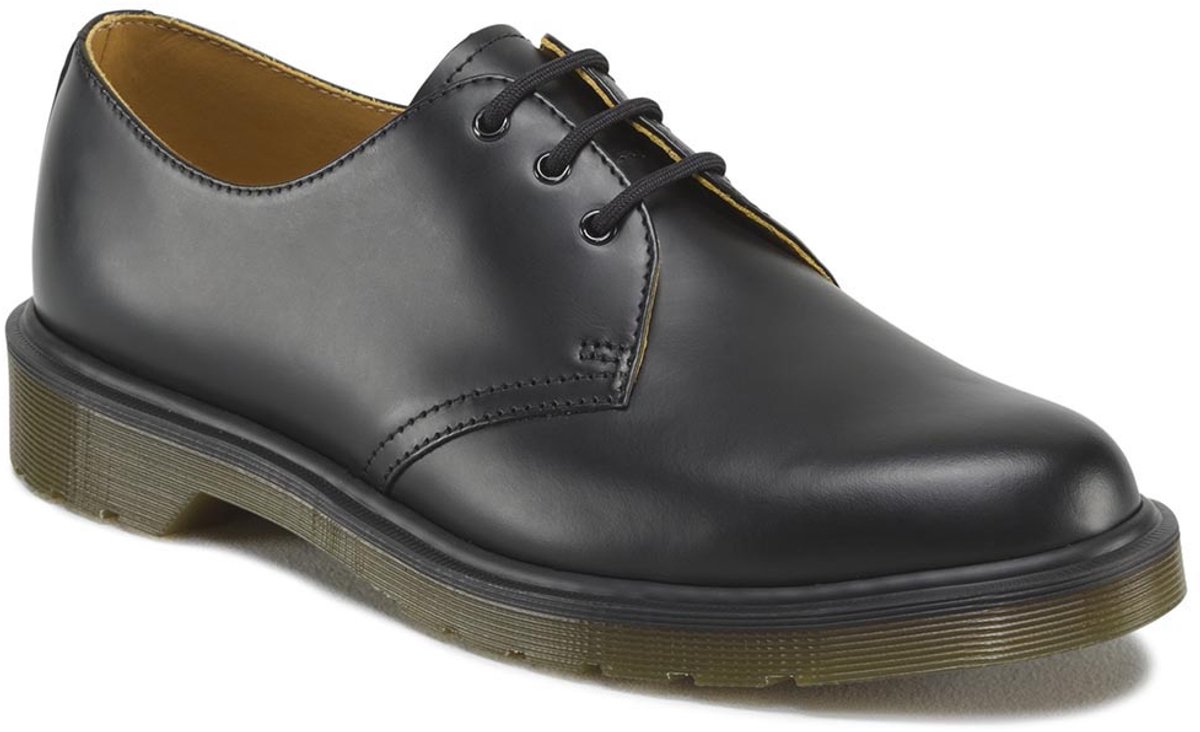DR. Martens 1461 Pw Leder Mode Low-Top Freizeitschuhe Unisex Freizeitschuhe Schwarz 10078001 36