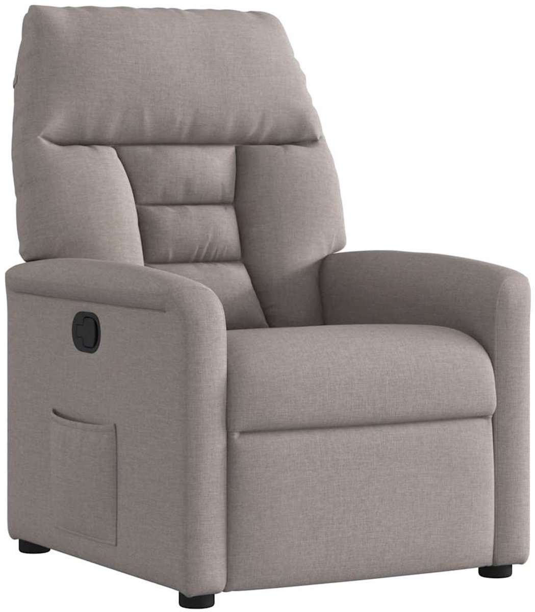 Vidaxl Schlafsofa, Farbe Taupe, Stoffbezogen