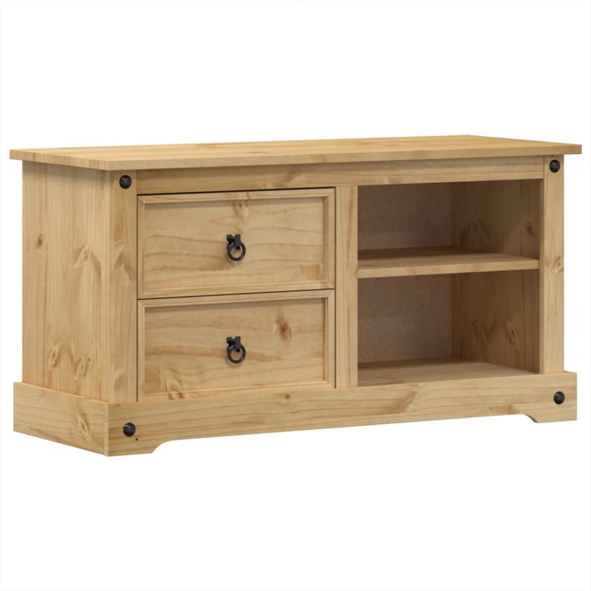 Vidaxl TV-Schrank Corona, 100x40x52 cm, Massivholz Kiefer