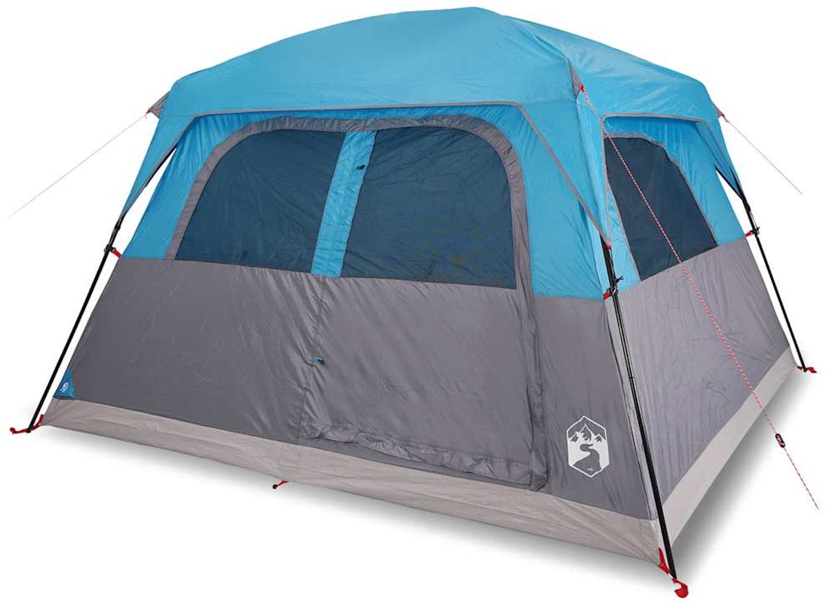Vidaxl Familienzelt, 6-Personen, Blau, Wasserdicht